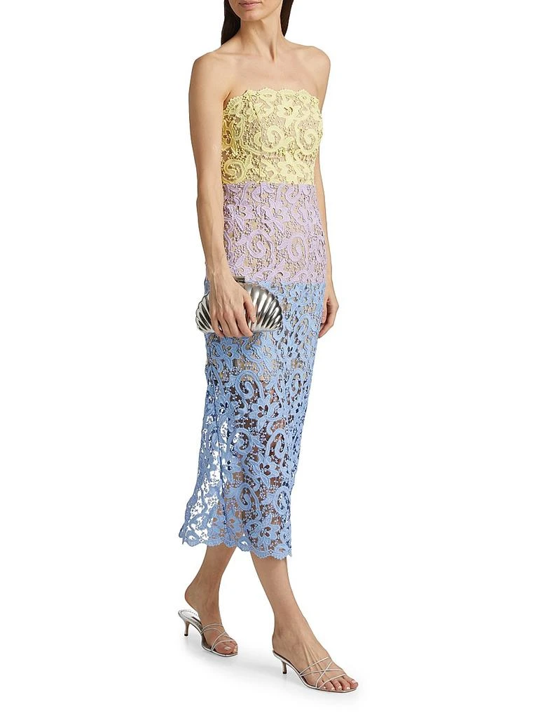 Kait Colorblocked Lace Cocktail Dress  On Sale Now with Up to 50% Off |  Discover Exclusive Deals & Savings at BeyondStyle  Authentic Milly dresses|strapless|contemporary|women's  apparel|Women's|print|women's|midi-length|bodycon|modern|lace with ...