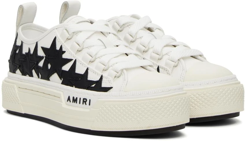 AMIRI White 
Black Stars Court Low Sneakers 4