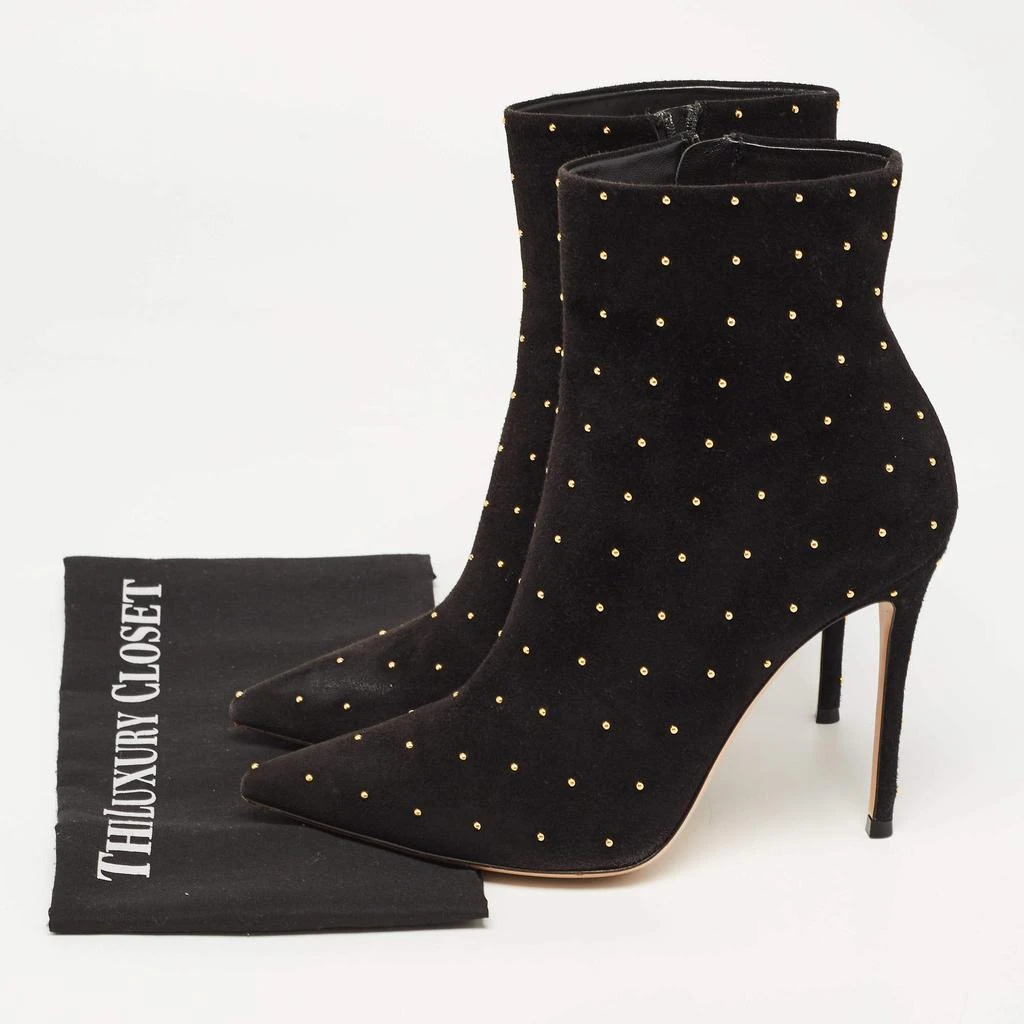 Gianvito Rossi Gianvito Rossi  Black Suede Studded Ankle Boots Size 41 9