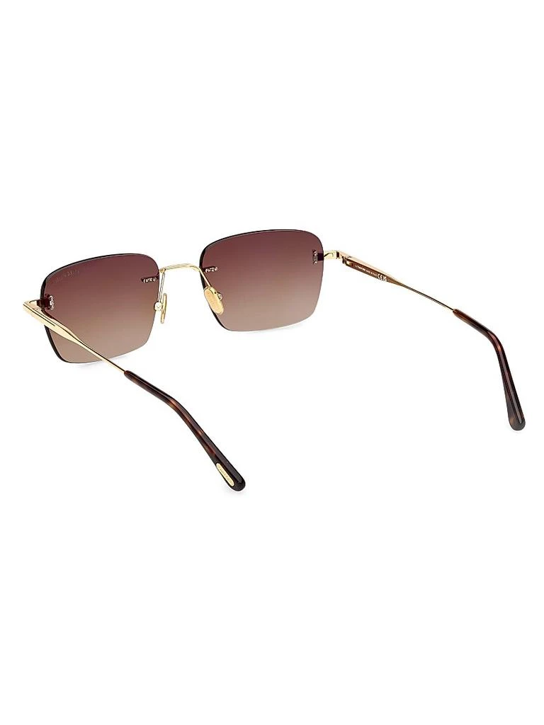 Tom Ford Jake-02 54MM Rimless Rectangular Sunglasses 4