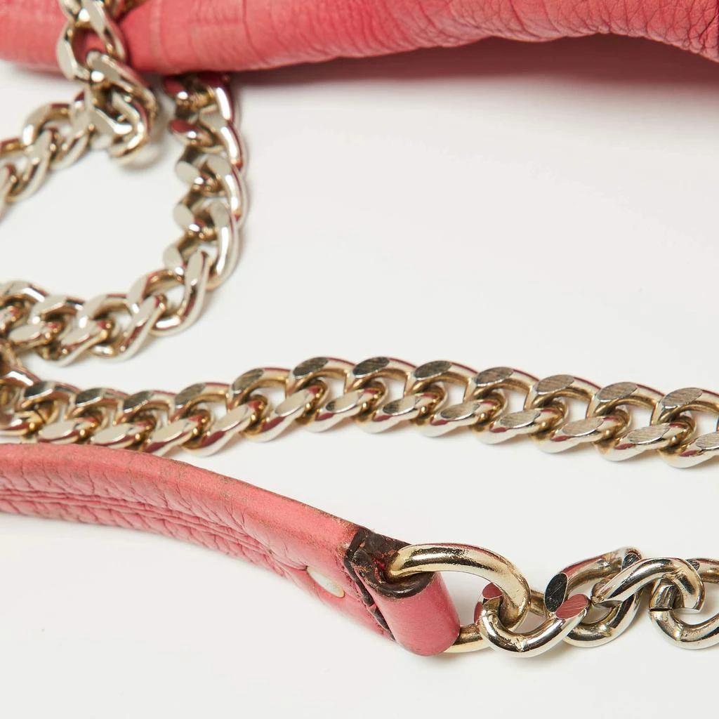 CH Carolina Herrera CH Carolina Herrera Pink Monogram Embossed Leather Audrey Shoulder Bag 6