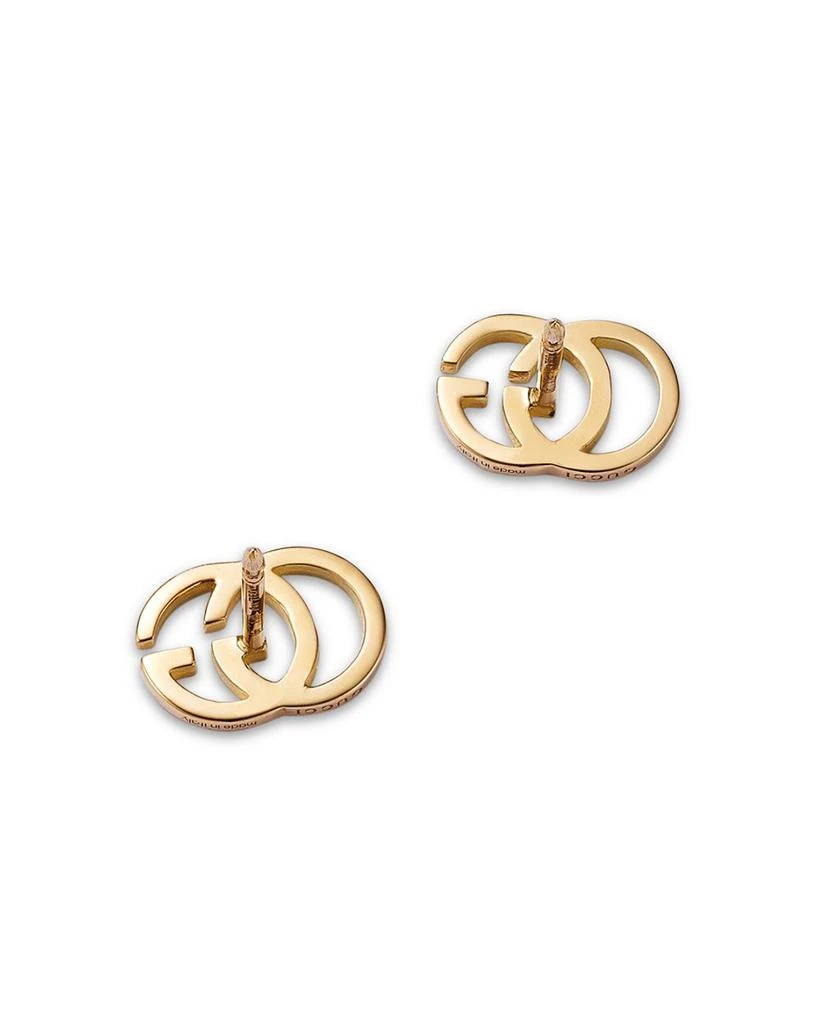 Gucci 18K Yellow Gold Running G Stud Earrings 4
