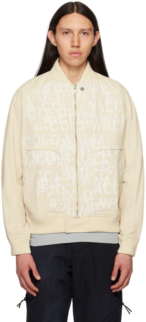 A-COLD-WALL* Beige Imprint Bomber Jacket