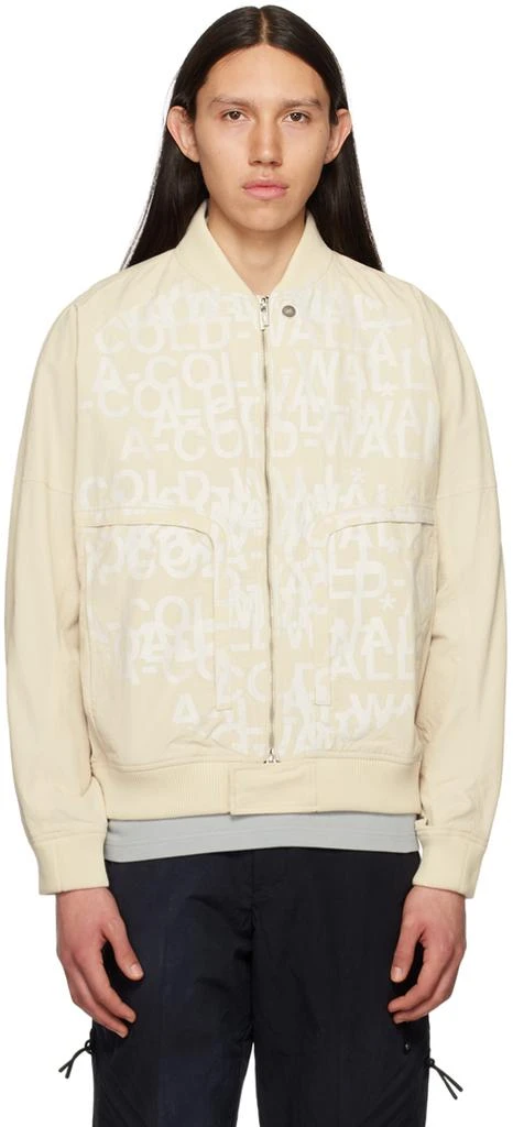 A-COLD-WALL* Beige Imprint Bomber Jacket 1