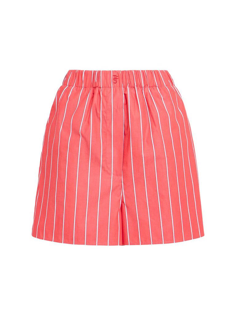 The Frankie Shop Lui Striped Cotton Poplin Shorts