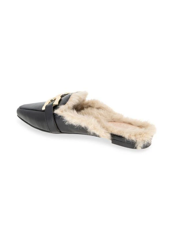 BCBG Tara 2 Faux Fur Lined Mules 4