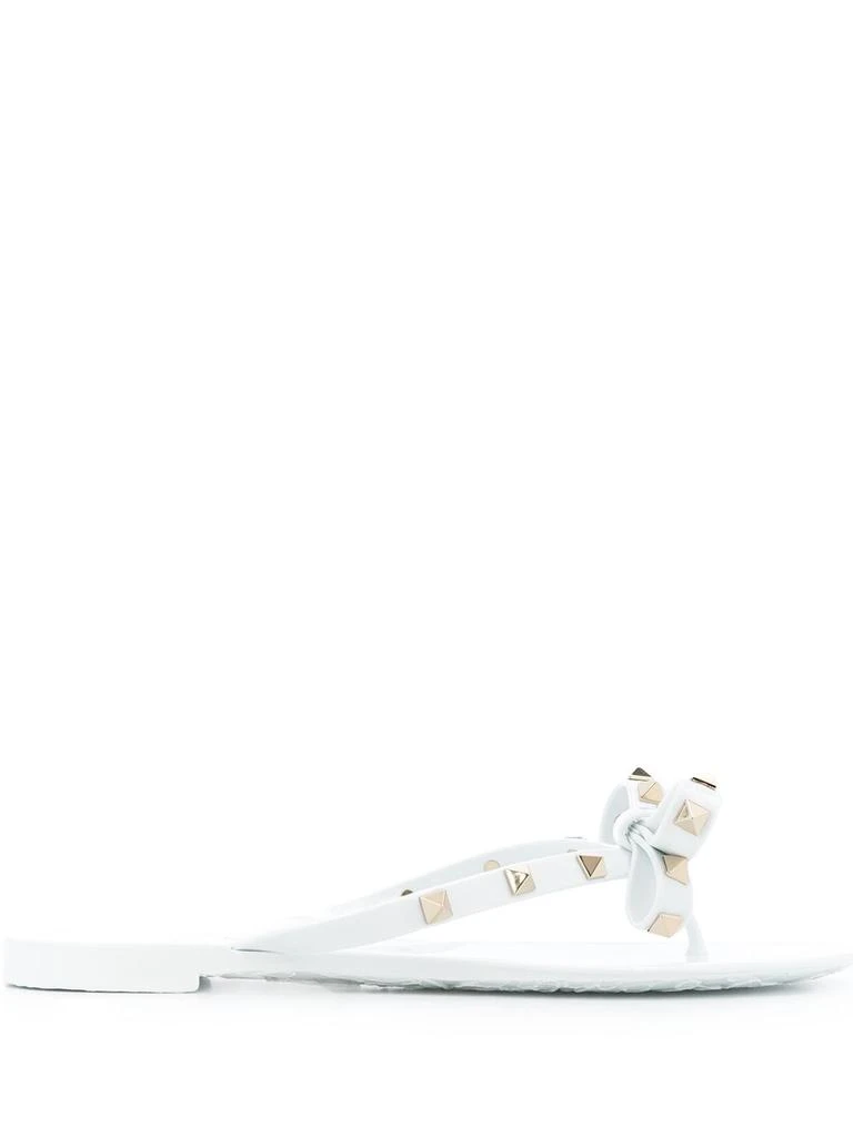 Valentino ROCKSTUD RUBBER THONG SANDALS 1