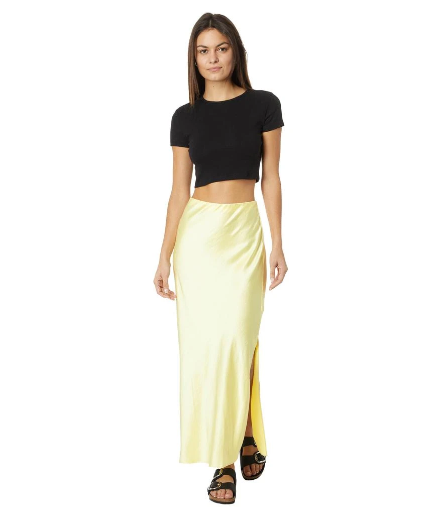 Madewell Satin Maxi Slip Skirt 4