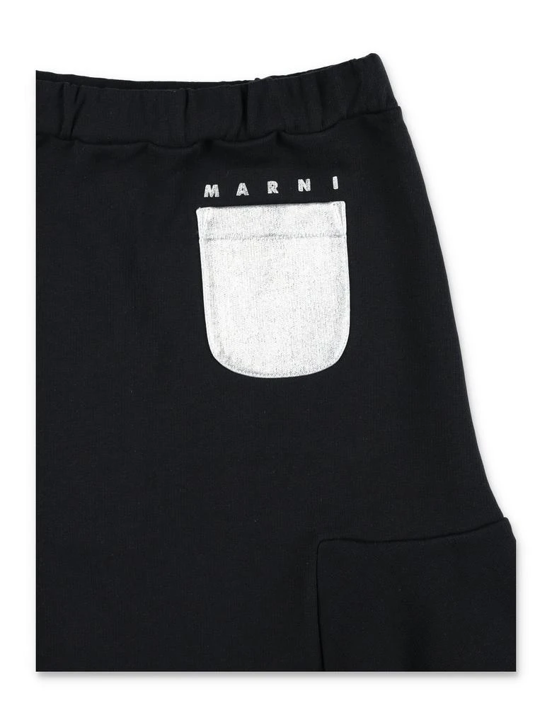 Marni Marni Kids Logo-Printed Elasticated Waistband Flared Skirt 3