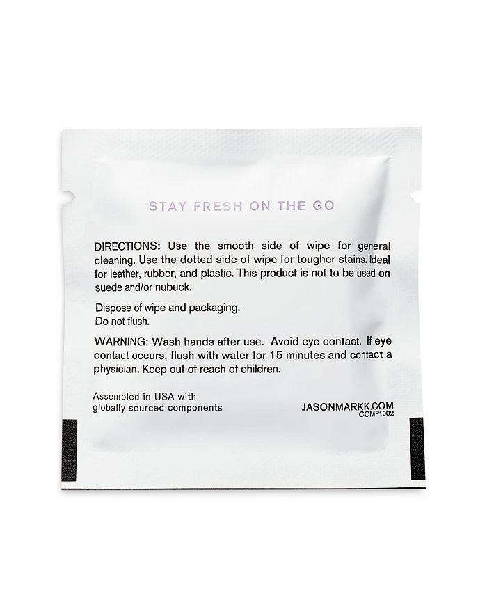 Jason Markk JShoe Cleaning Quick Wipes, Pack of 30 3