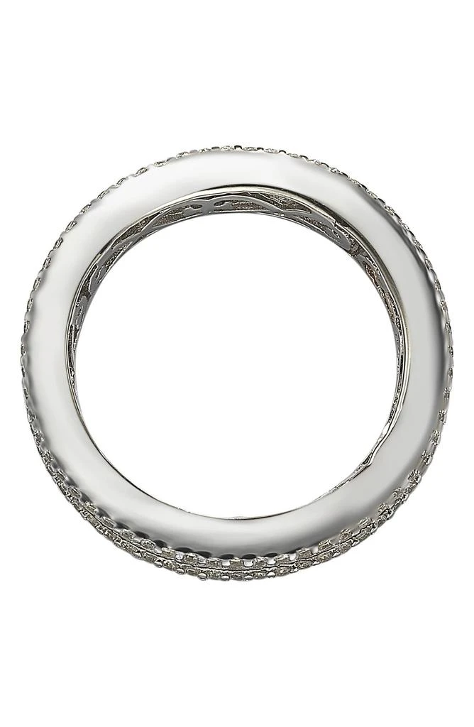 Suzy Levian Square Cut CZ Eternity Band Ring 5