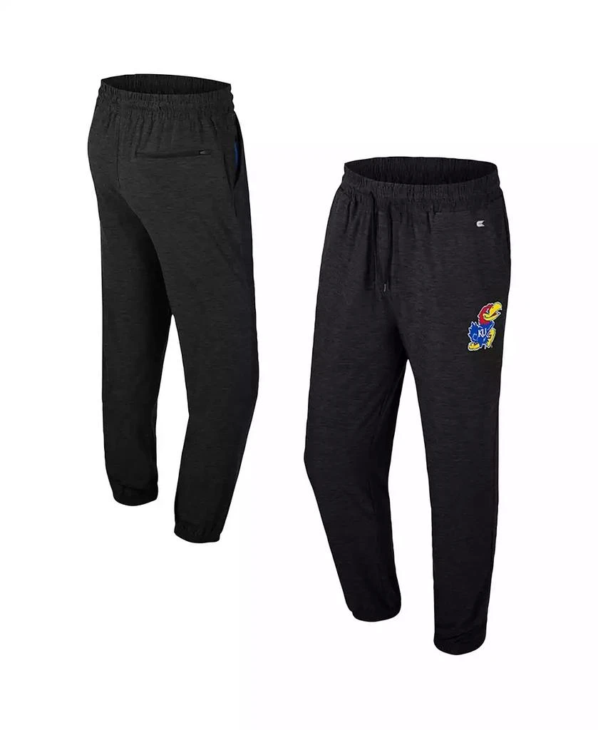 Colosseum Men's Black Kansas Jayhawks Revolution Jogger Pants 1