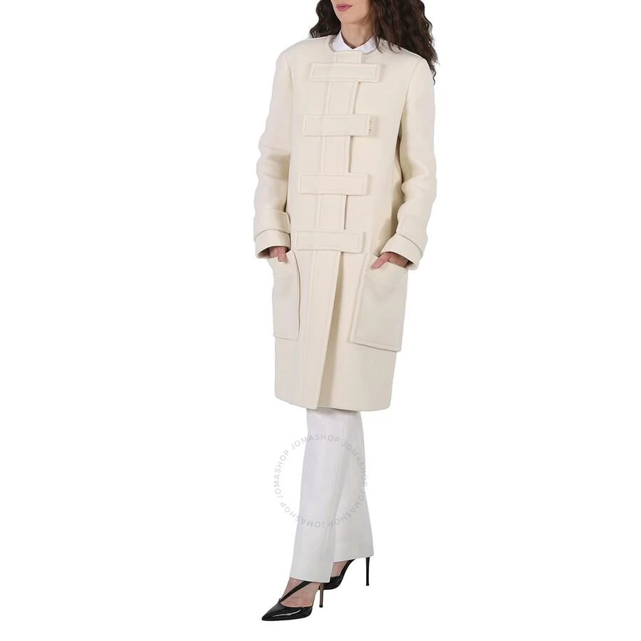 Burberry Ladies Ivory Blush Single-Breasted Wool-Blend Coat 2