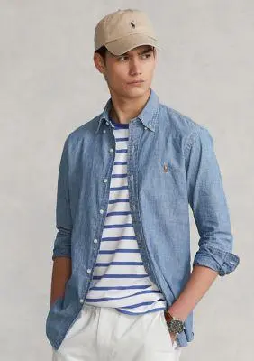 Ralph Lauren Classic Fit Indigo Chambray Shirt
