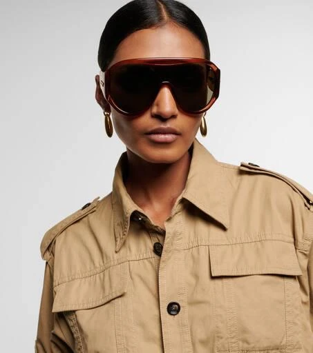 Bottega Veneta Scudo shield sunglasses 6
