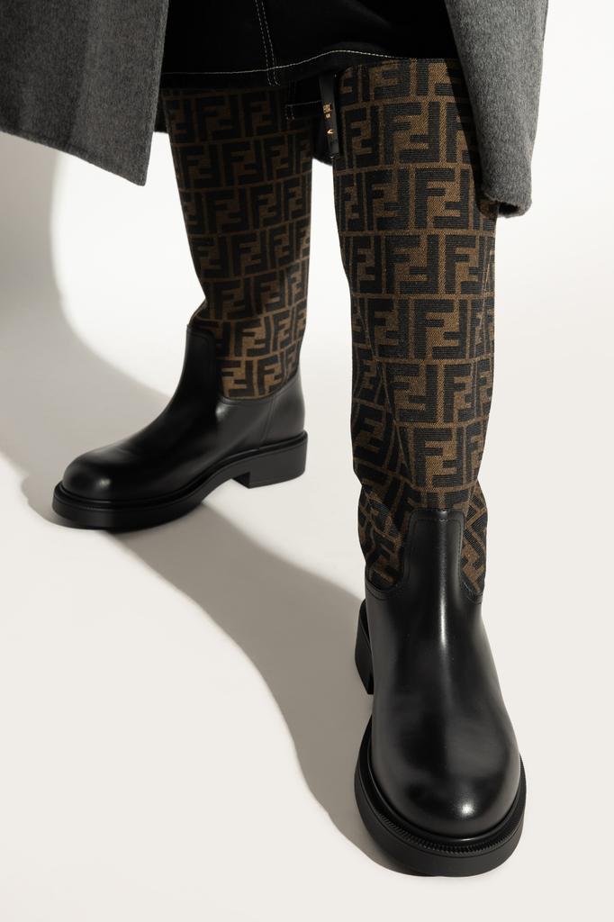 FENDI フェンディ ローグブーツ knee high boots Fendi Leather Knee-High Boots | Saks Fifth Avenue