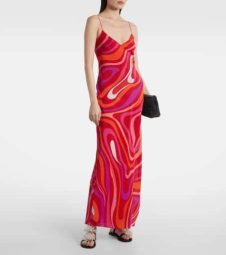 Pucci Marmo silk slip dress 2