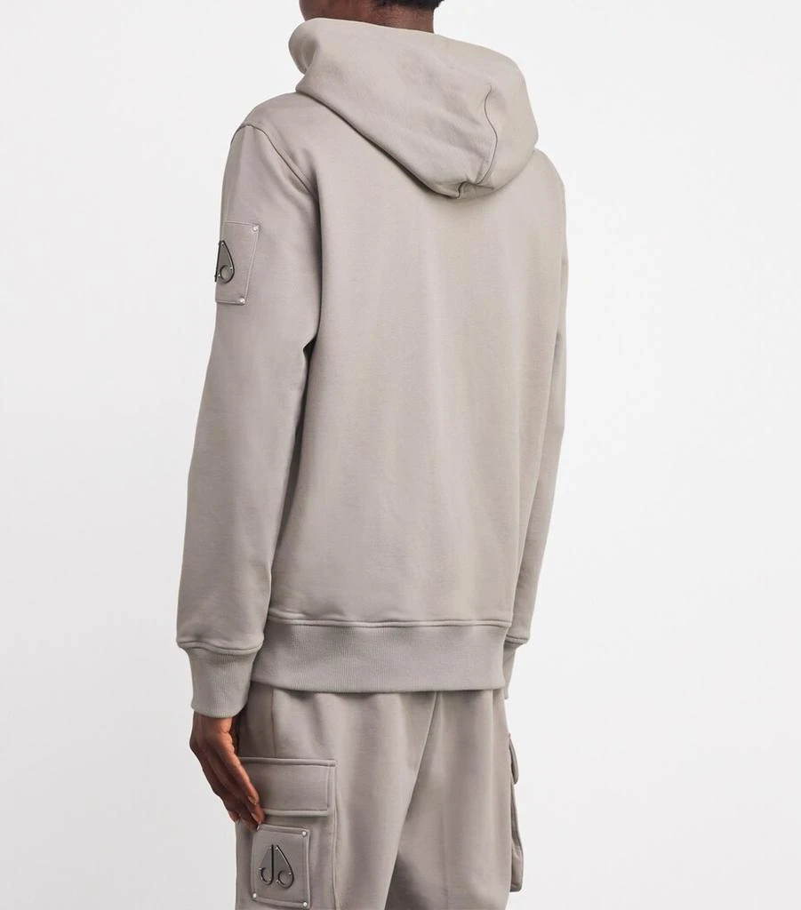 Moose Knuckles Cotton Logo Zip-Up Hoodie 4
