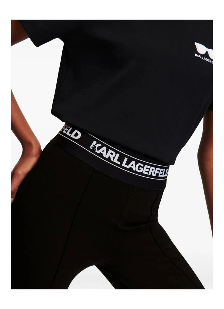 Karl Lagerfeld Paris Logo Elastic Punto Leggings 5