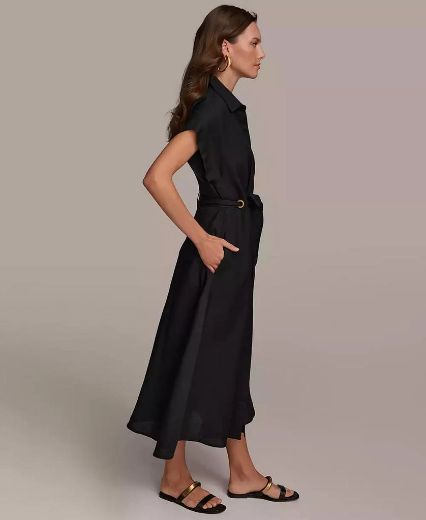 Donna Karan Women's Grommet-Trim Belted Dress 5