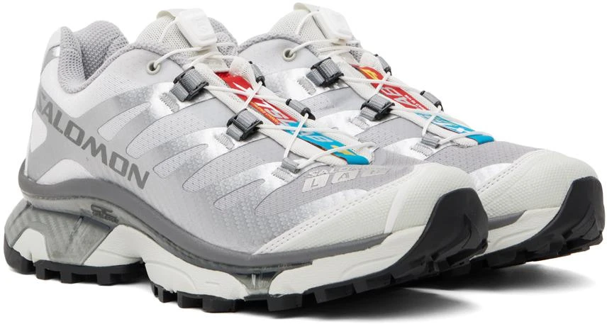 Salomon Gray & Silver XT-4 OG Sneakers 4