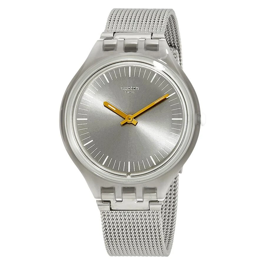 Swatch Skinmesh Silver Dial Men's Watch SVOM100M 1