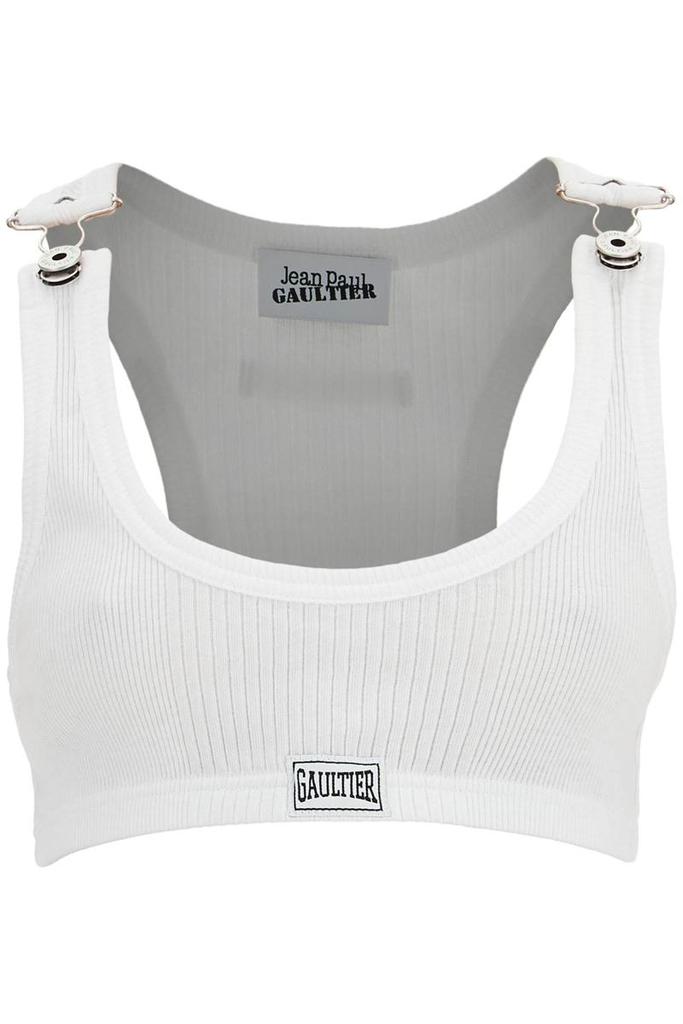 Jean Paul Gaultier cropped tank top with overall-style