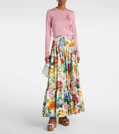 Dolce
Gabbana Floral jacquard platform sandals 3