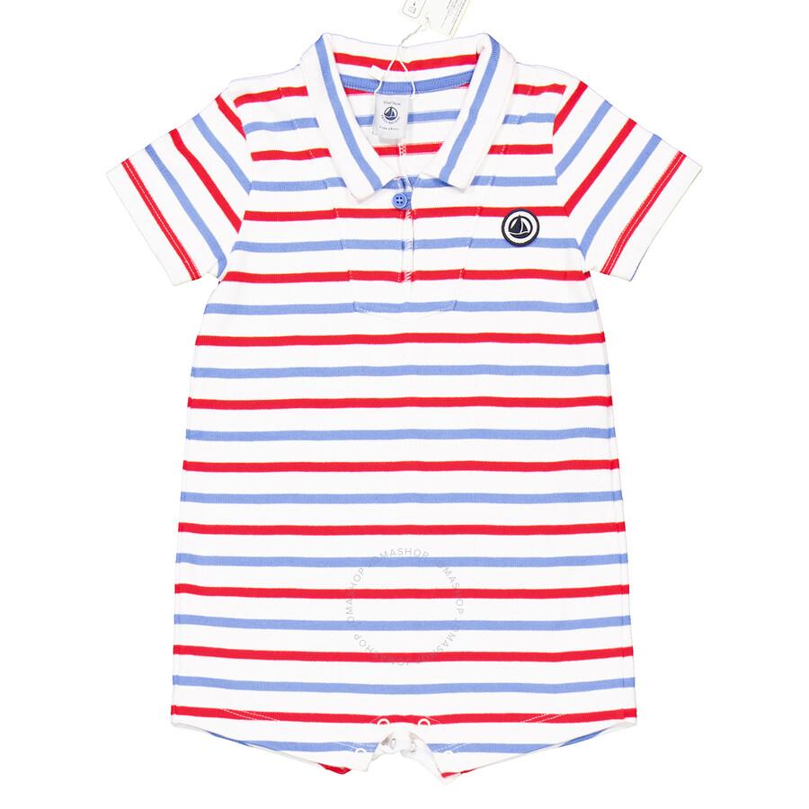 PETIT BATEAU Kids Thick Jersey Short Playsuit