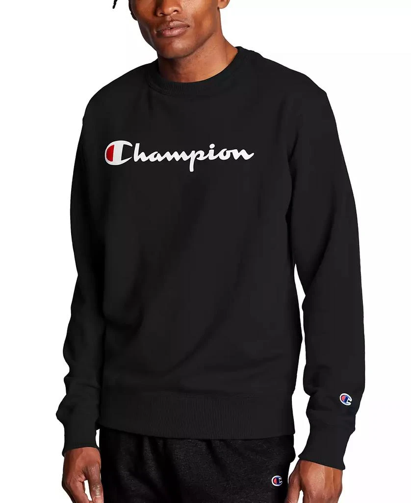 CHAMPION Men's Powerblend Fleece Logo Sweatshirt 1