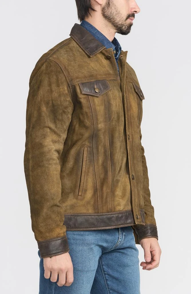 FLYNT Distressed Leather Jacket 4