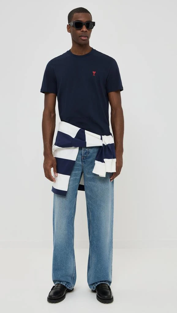 AMI ADC Classic Fit Red Logo Tee 4