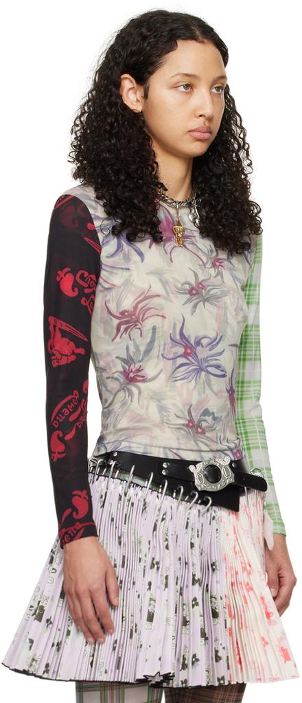 CHOPOVA LOWENA Multicolor Floral Long Sleeve T-Shirt