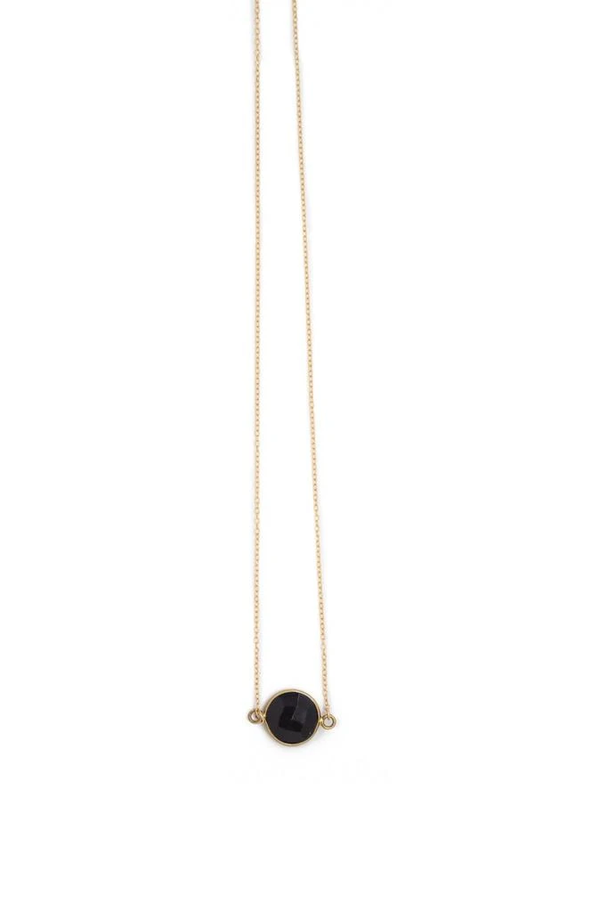 A Blonde and Her Bag Jewelry Mrs. Parker Simple Chain Necklace in Black Onyx 7