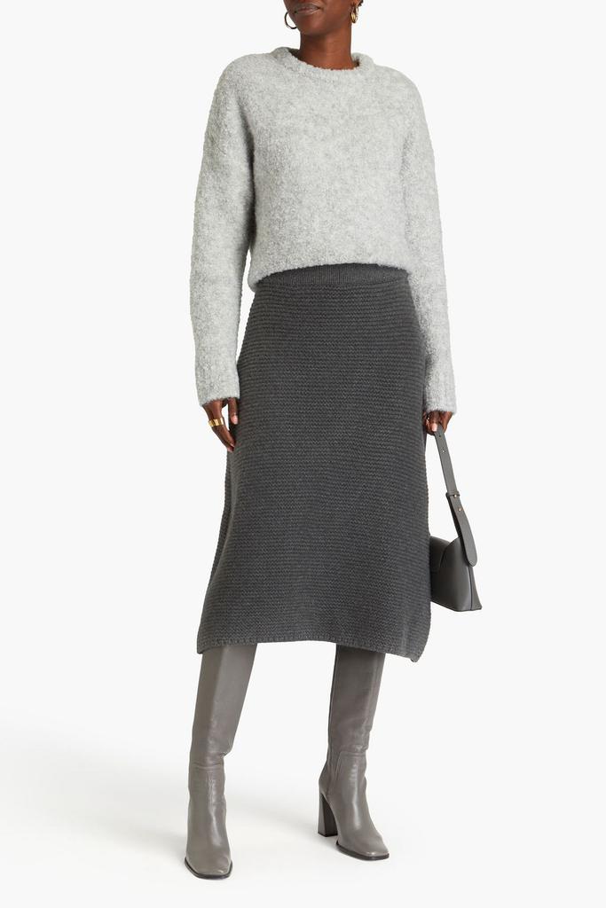 Le 17 Septembre Ribbed wool midi skirt