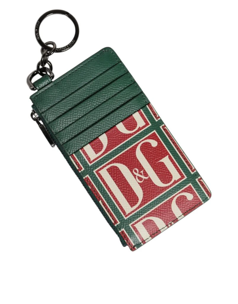 Dolce 
Gabbana Calf Leather Logo Print Monogram Card Holder Men
s Wallet