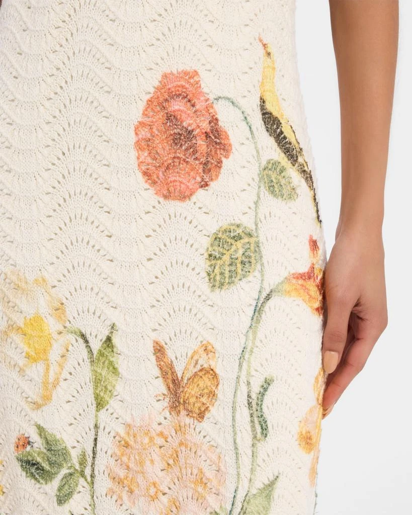 Cara Cara Orel Floral Crochet Knit Sleeveless Maxi Dress 5