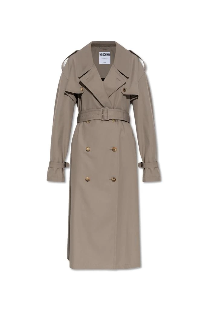 Moschino Trench coat with pockets 1