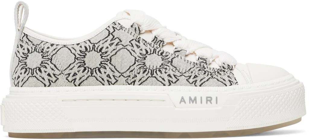 AMIRI Gray MA Quad Jacquard Court Low Sneakers 1