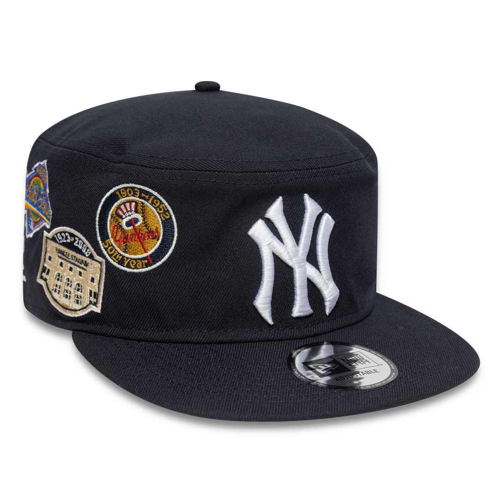 New Era New Era NY Yankees adjustable pillbox cap in navy - Hats
