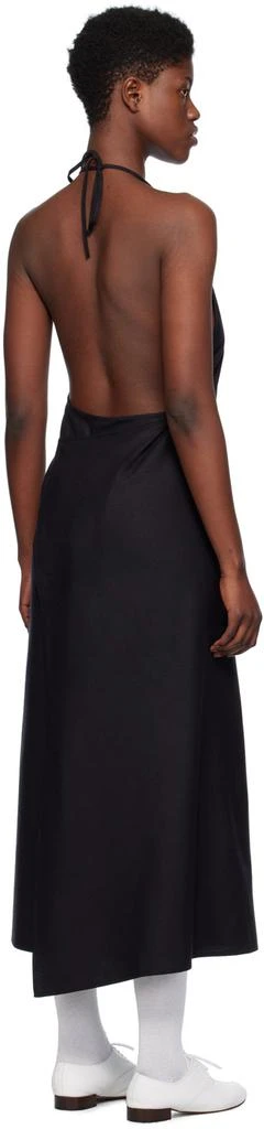 Baserange Black Apron Maxi Dress 3