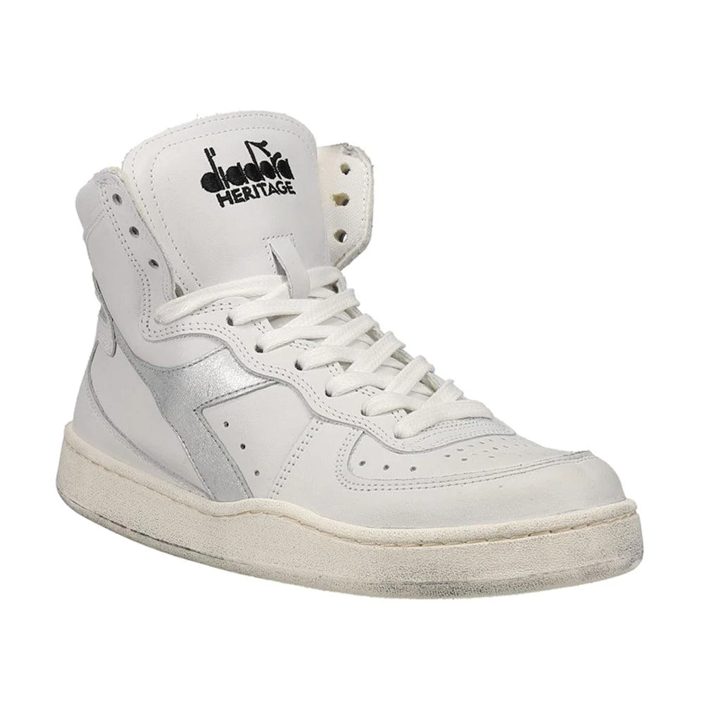 Shop Mi Basket Used Metallic High Top Sneakers on Sale at