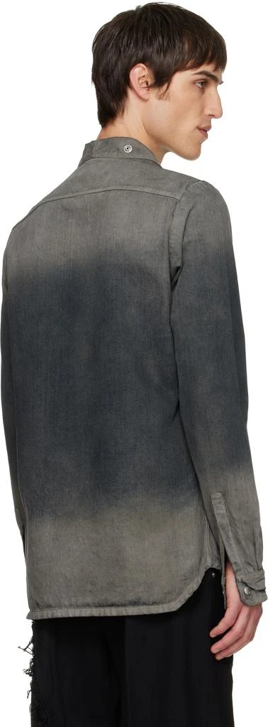Rick Owens Gray Concordians Larry Fogpocket Denim Shirt 3