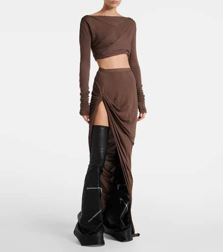 Rick Owens Cargoflares leather knee-high boots 3