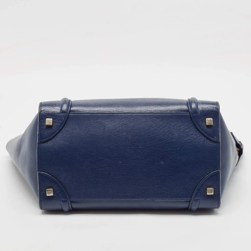 Celine Celine Navy Blue Leather Mini Luggage Tote 7