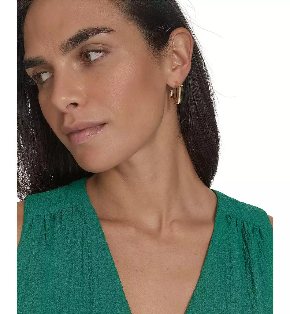 Calvin Klein Women's V-Neck Twist-Front Midi Dress 4
