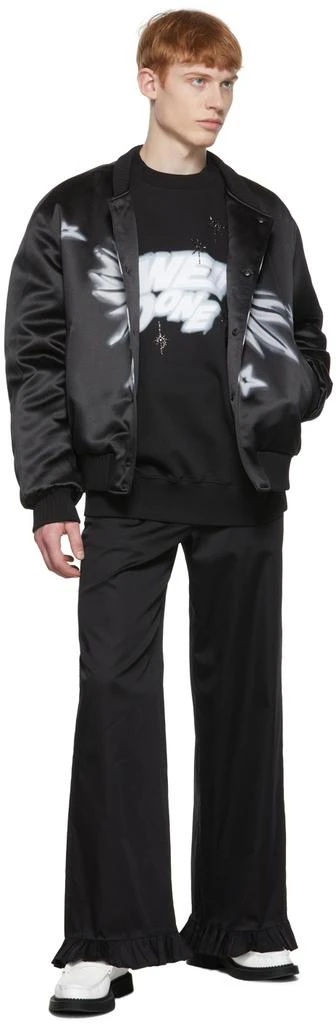 We11done Black Cotton Sweatshirt 4