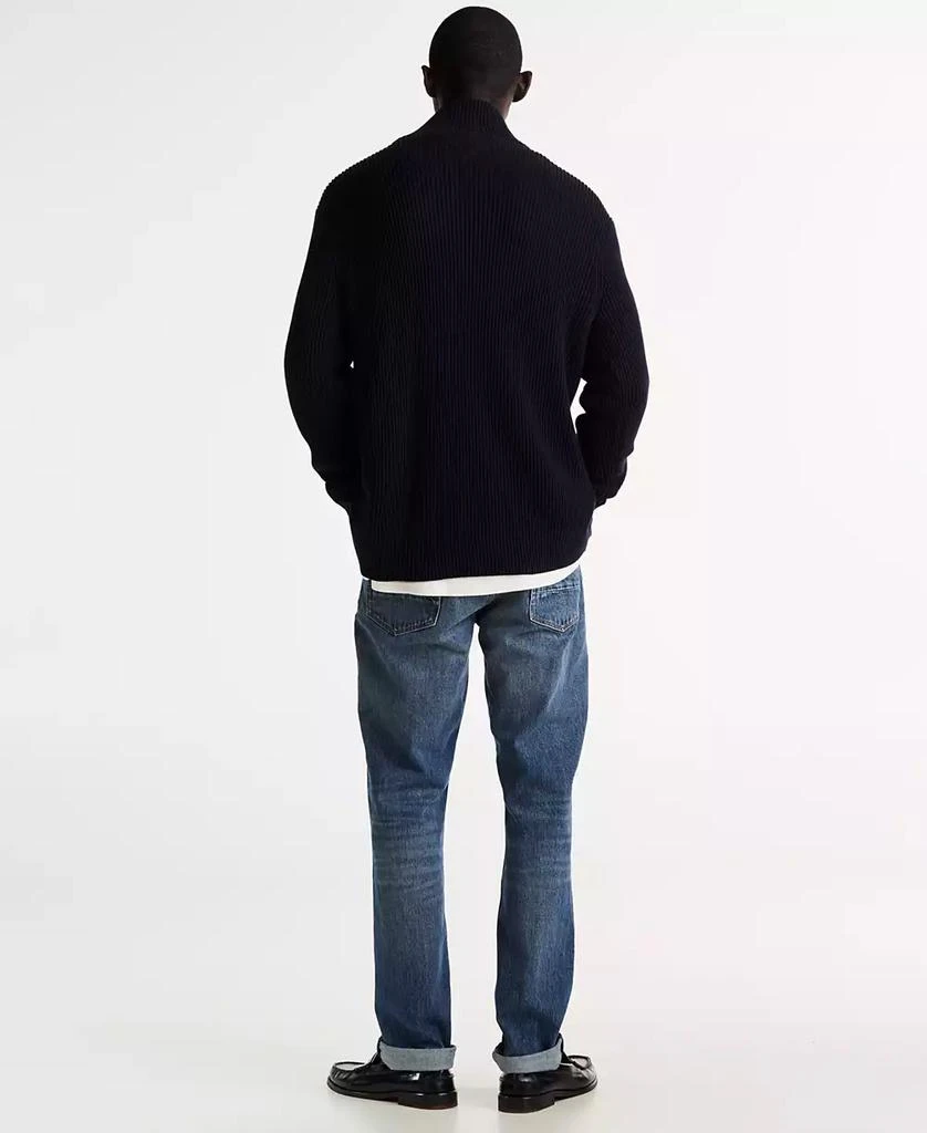 Tommy Hilfiger Men's Nautical Chunky Ribbed Quarter-Zip Sweater 2