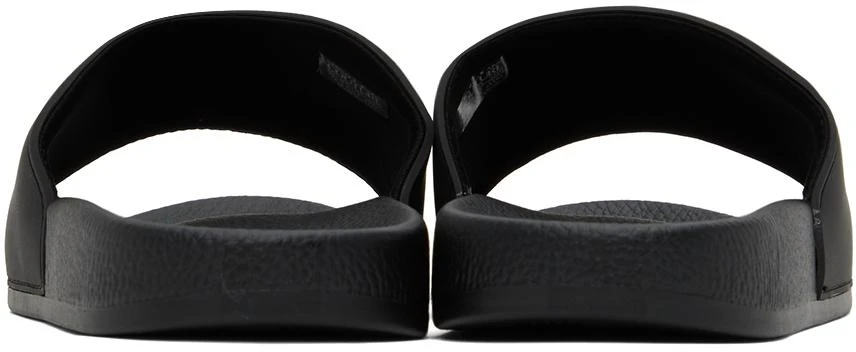 Versace Black Embossed Pool Slides 2