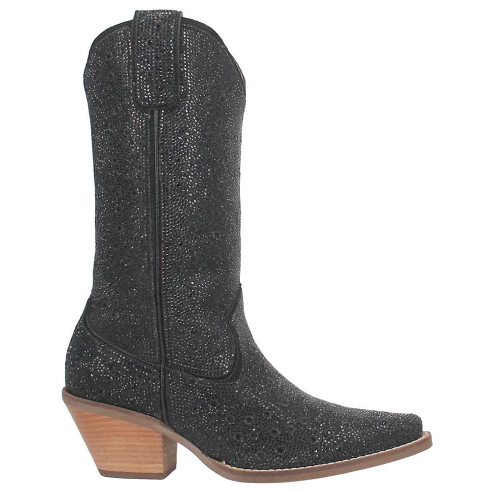 Dingo Silver Dollar Rhinestone Pointed Toe Cowboy Boots 1